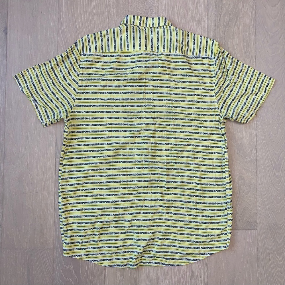 ZARA Slogan Print Button Down Short Sleeve. Men’s large - Picture 4 of 10